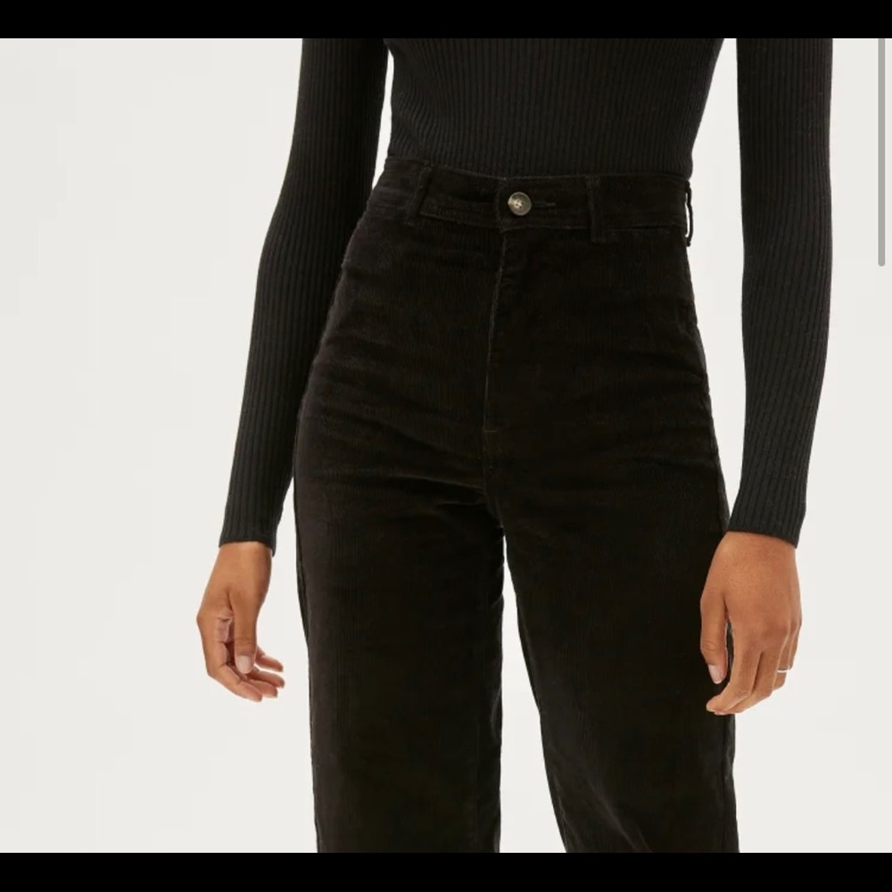 Everlane Corduroy Wide Leg Pant Black Size 10